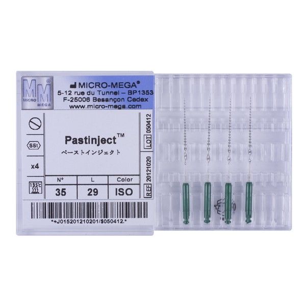 Pastinjects n35 L29 Hand. 07R ISO - инструменты эндодонтические (каналонаполнители 4 шт.)