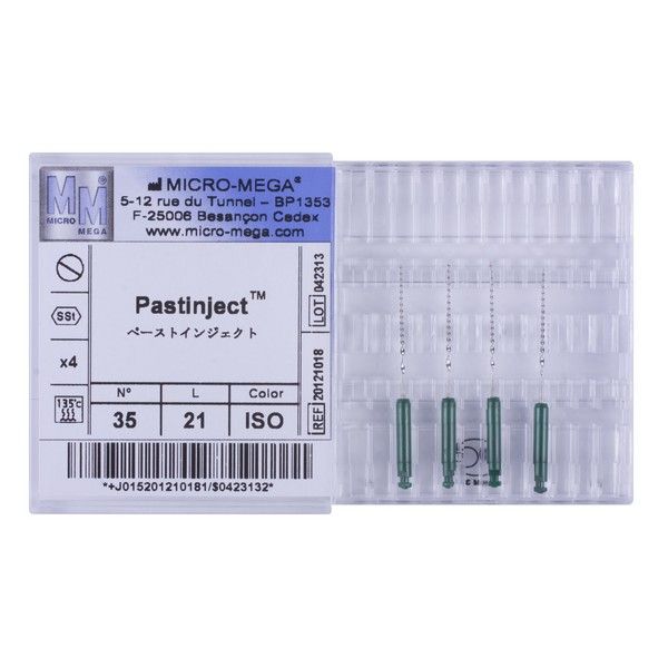 Pastinjects n35 L21 Hand. 07R ISO - инструменты эндодонтические (каналонаполнители 4 шт.)