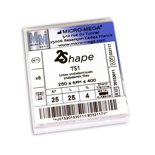 2Shape TS1 N25 4% L31-инструменты эндодонтические ротационные