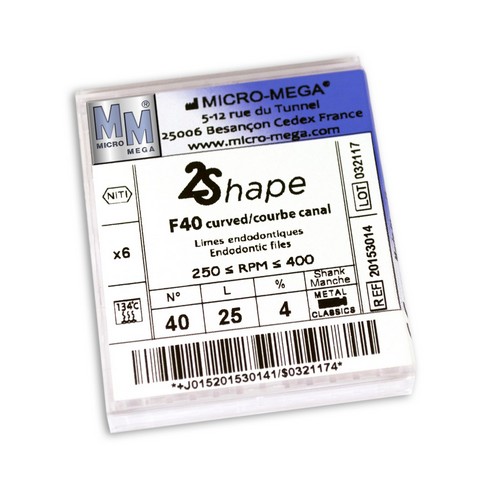 2Shape F40 N40 4% L25-инструменты эндодонтические ротационные