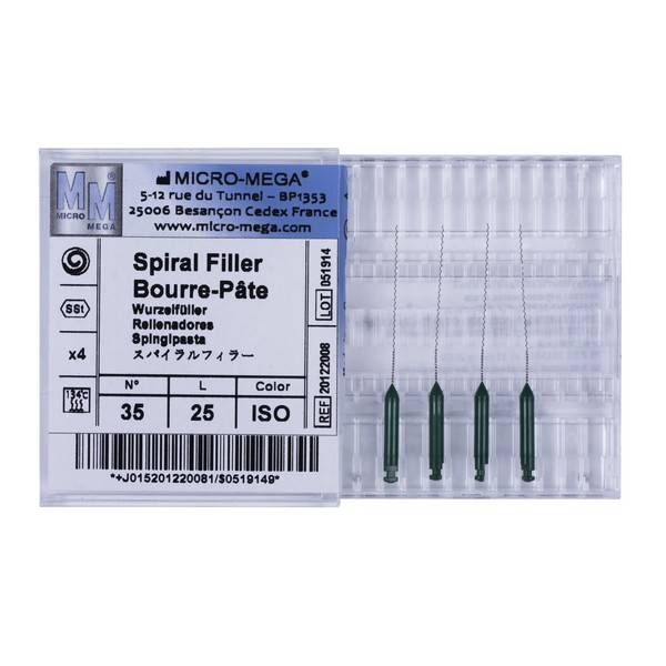 Spiralfillers n35 L:25 mm ISO col - инструменты эндодонтические (каналонаполнители спиральные 4 шт.)