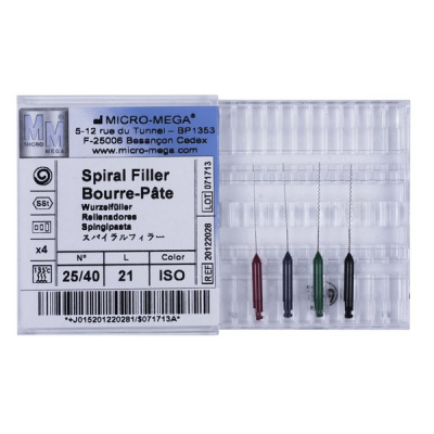 Spiralfillers n50 L:29 mm ISO col - инструменты эндодонтические (каналонаполнители спиральные 4 шт.)