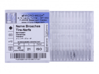 N broache 3XF (25) L:21 Handle 56 ISO - инструменты эндодонтические (файлы ручные)