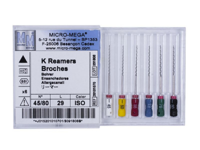 Reamers, Assortiment 45\80, L 29 (6 шт.\уп.)
