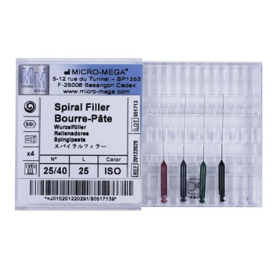 Spiralfillers Ass 25/40 L:25 mm ISO- н-р инстр-в эндод-х (каналонаполнители спиральные 4 шт.)