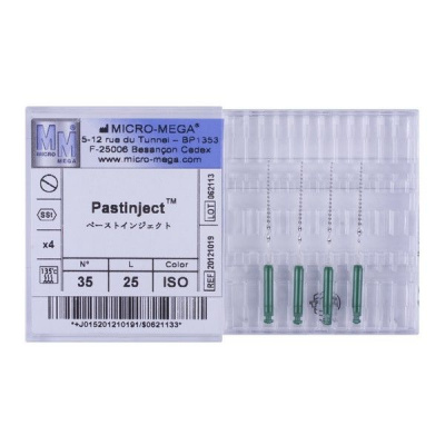 Pastinjects n35 L25 Hand. 07R ISO - инструменты эндодонтические (каналонаполнители 4 шт.)