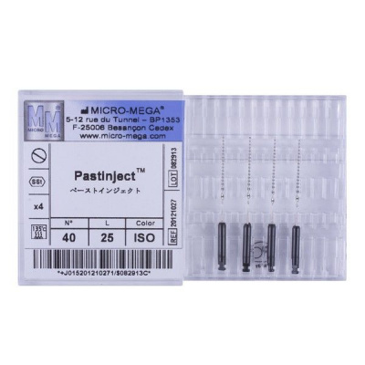 Pastinjects n40 L25 Hand. 07R ISO - инструменты эндодонтические (каналонаполнители 4 шт.)
