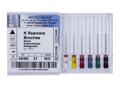 Reamers, Assortiment 45\80, L 21(6 шт.\уп.)
