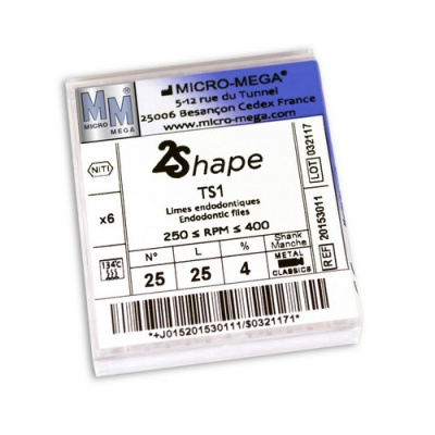 2Shape TS1 N25 4% L25-инструменты эндодонтические ротационные